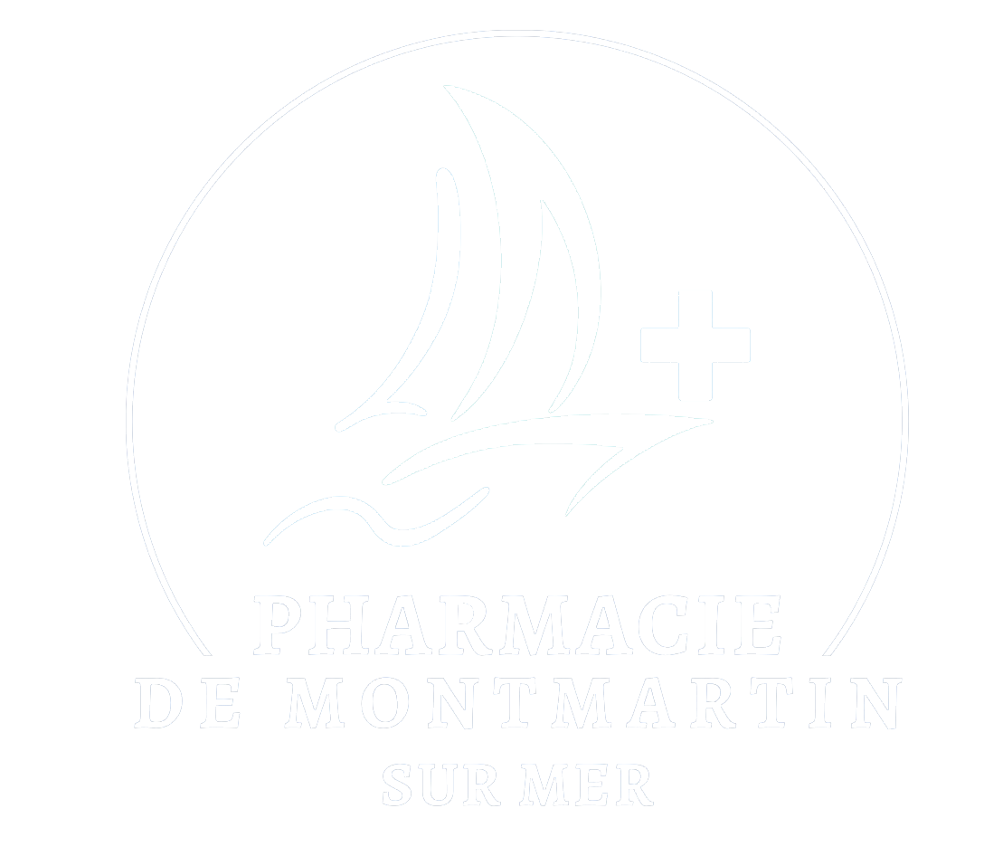 Logo pharmacie Montmartin blanc